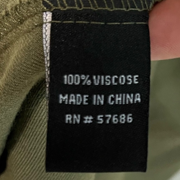 New Look Sleeveless Olive Green Button-Down Dress with Drawstring Waist - Med - Picture 5 of 8